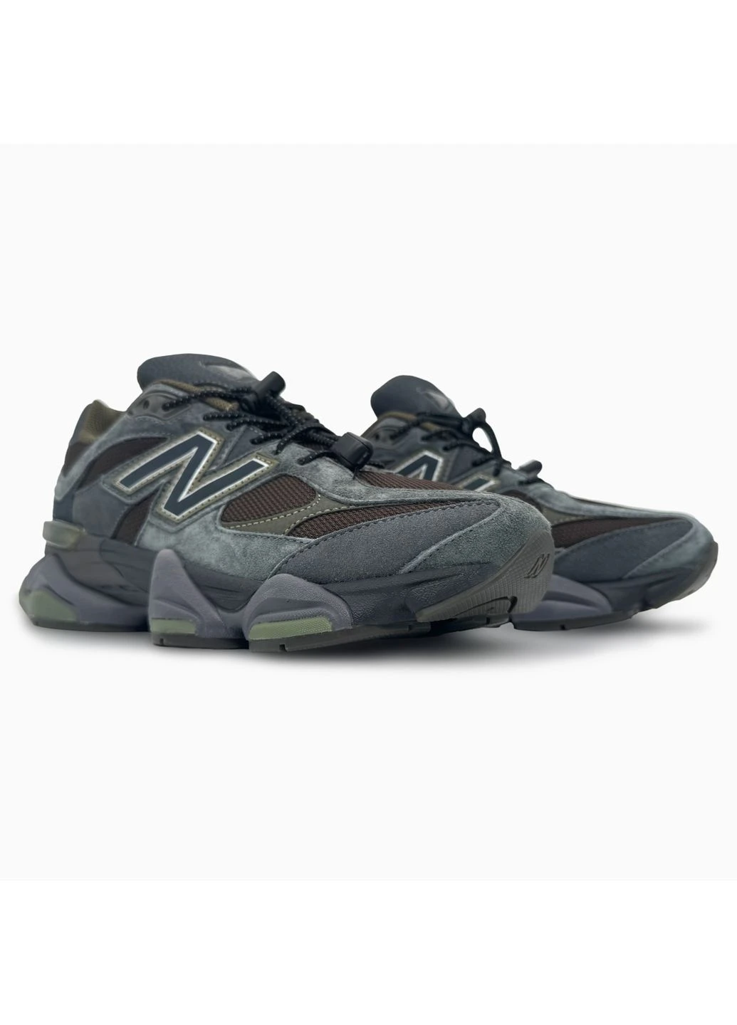 Серые демисезонные кроссовки мужские new balance 9060 grey/brown нью беланс 9060 серые No Brand