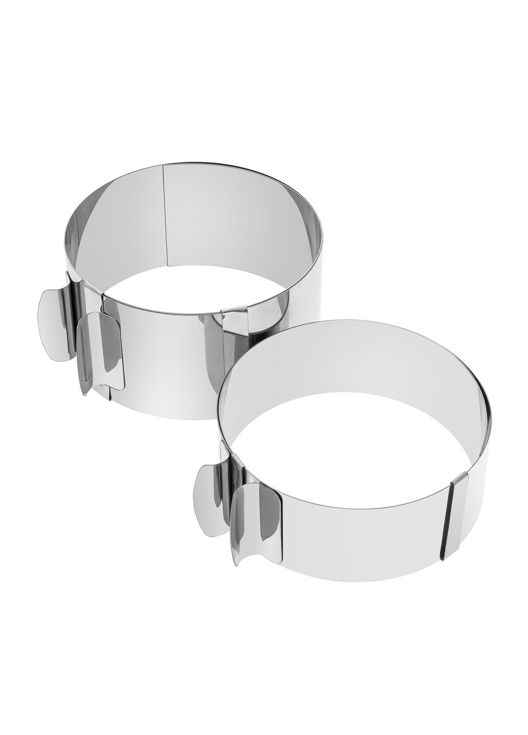 Раздвижная круглая форма кольцо для выпечки и сборки бенто-тортов и выкладки салатов 12-20 см 6.5 Master Class (293849514)