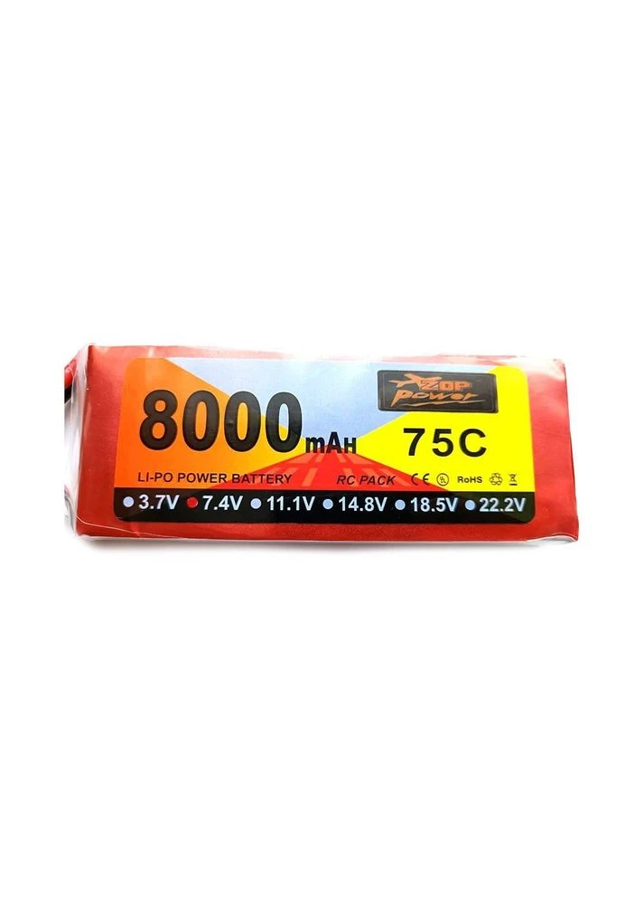 Акумулятор Li-Po 2s 8000mAh 7.4v 75C ZOP Power (338597923)