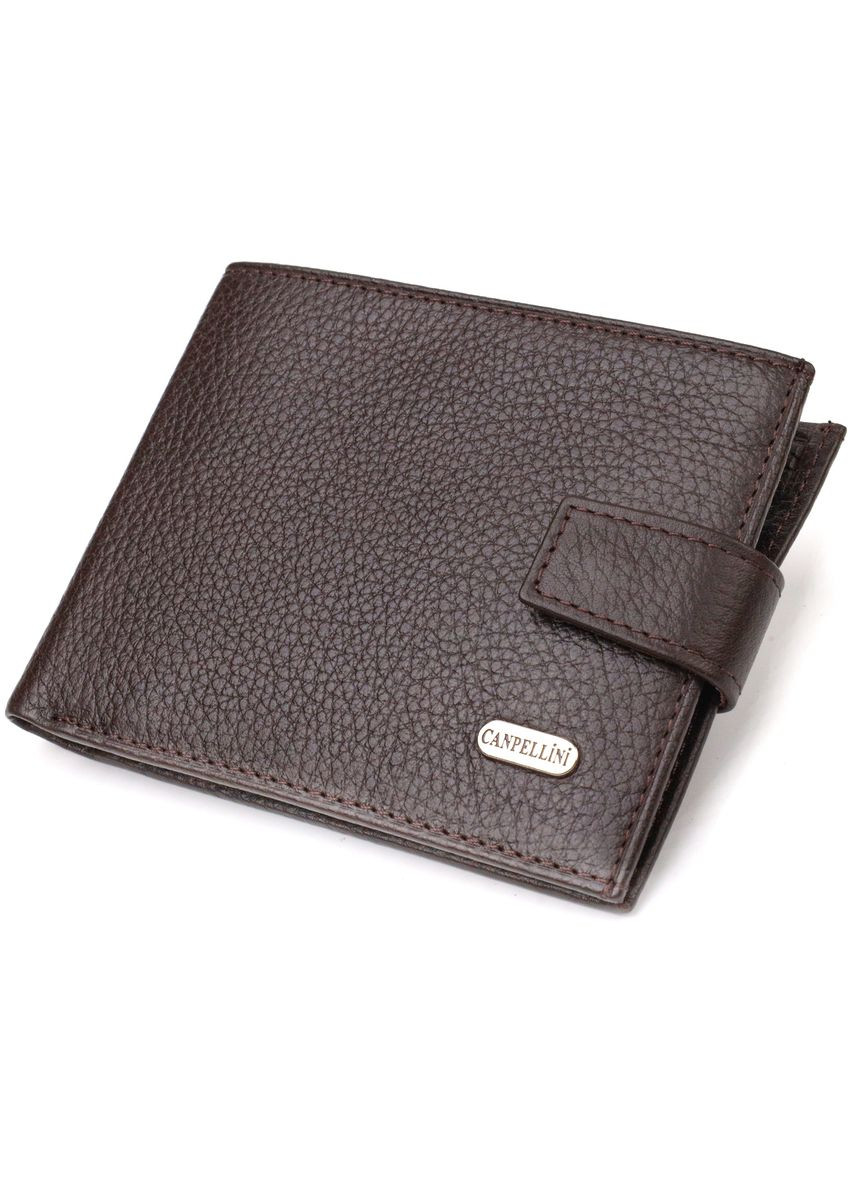Гаманець чоловічий Шкіряний флотар 21944 Коричневий Canpellini (306881649)