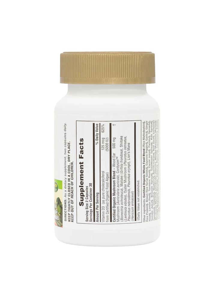 Вітаміни та мінерали Source of Life Garden Vitamin D3 5000 IU, 60 вегакапсул Natures Plus (322209674)