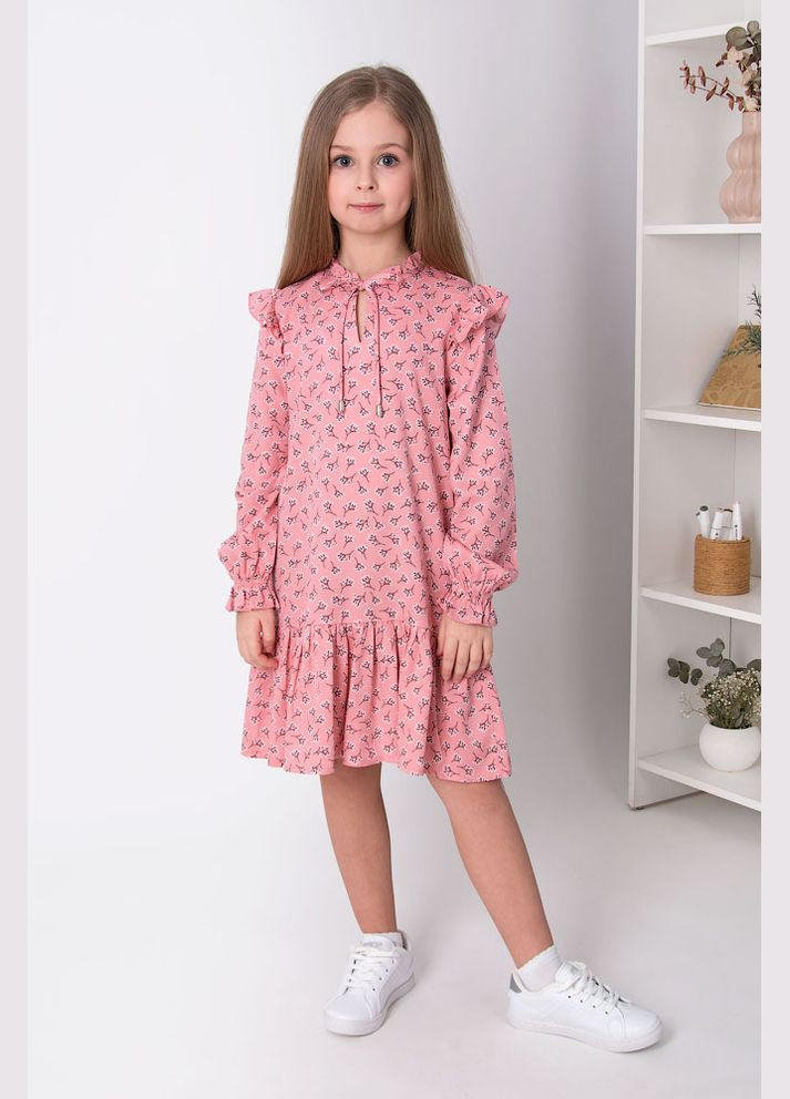 Розовое платье для девочки Mevis (292735414)