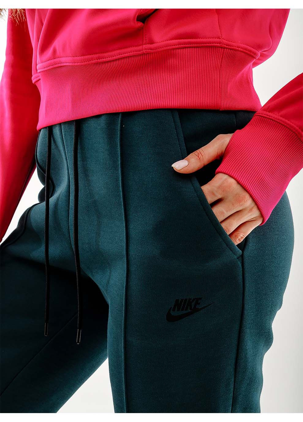 Жіночі Штани NS TCH FLC MR JGGR Зелений Nike (367192563)
