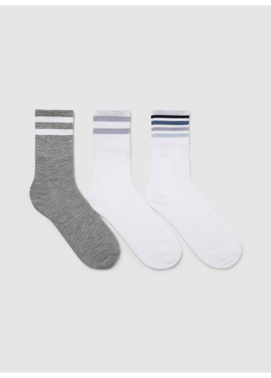 Синие набор носков женщин Terranova полоска (363045502)