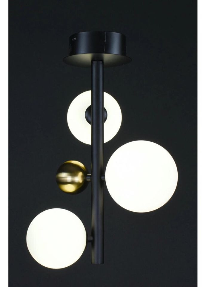 Люстра потолочная на 3 лампочки 27313 Черный 39х25х25 см. Sunnysky (335974799)