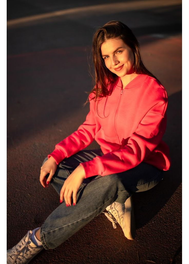 Красный зимний джемпер женский hc (h001-8374-025) Носи своє