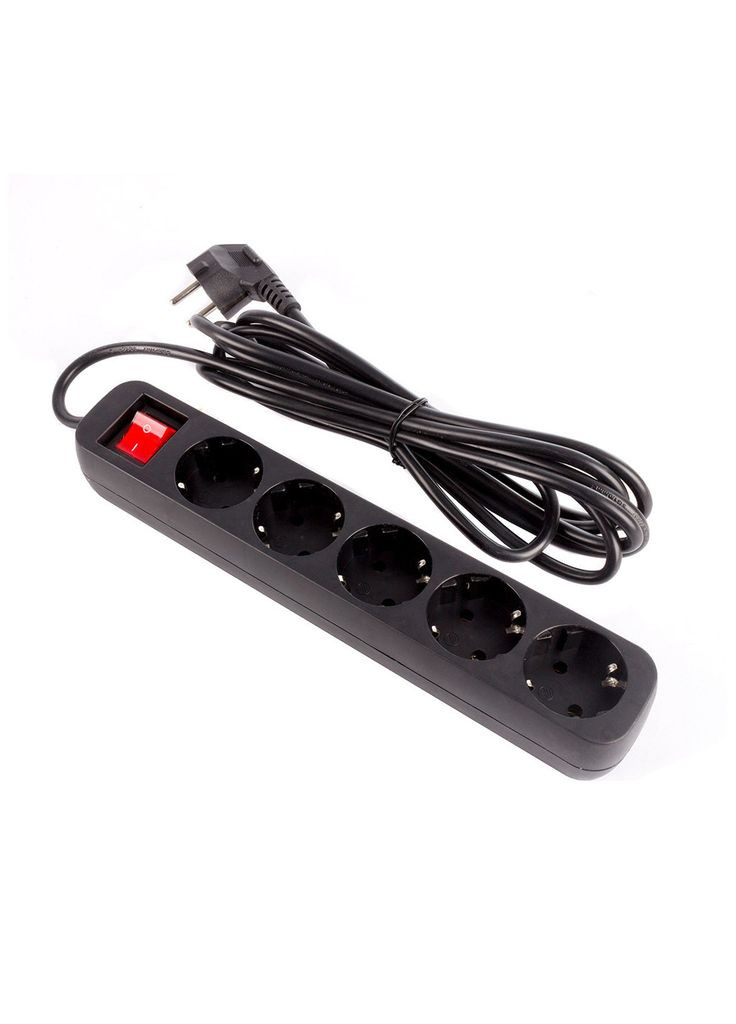 Мережевий фільтр живлення CW-PSEA52BK, 5 розеток/ 2M black (CW-PSEA52BK) Colorway (306618254)