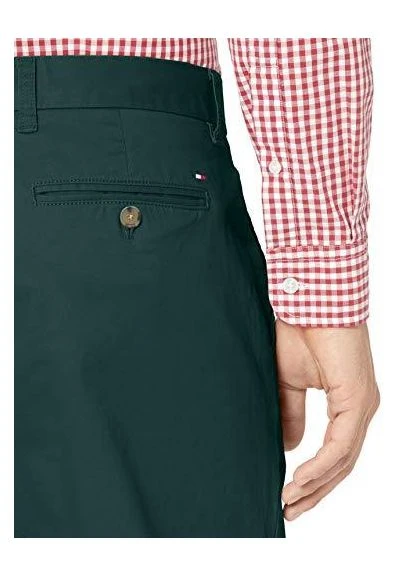 Чоловічі штани, regular fit, прямі, темно-зеленого колоьру, розмір W32/L32 Tommy Hilfiger slim fit (370442365)