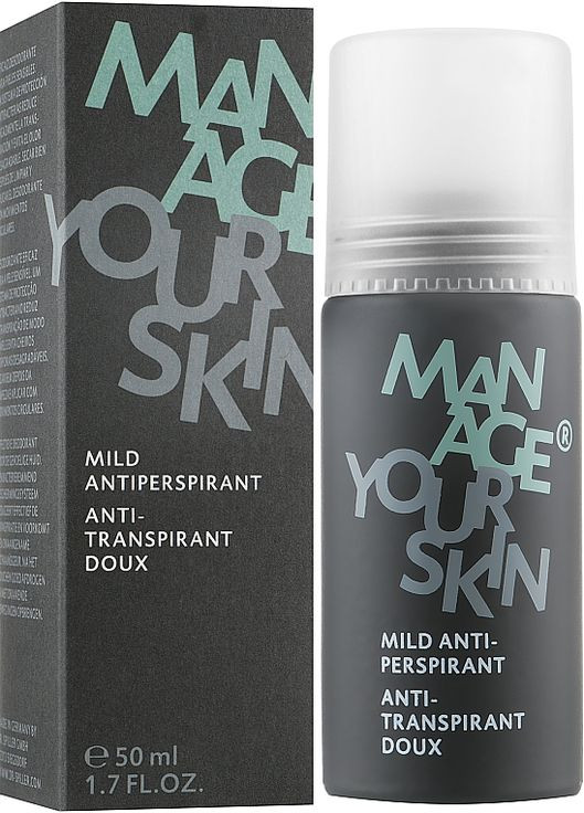 Мужской антиперспирант Manage Your Skin Mild Antiperspirant 50ml (488051-40500) Dr. Spiller (368645268)