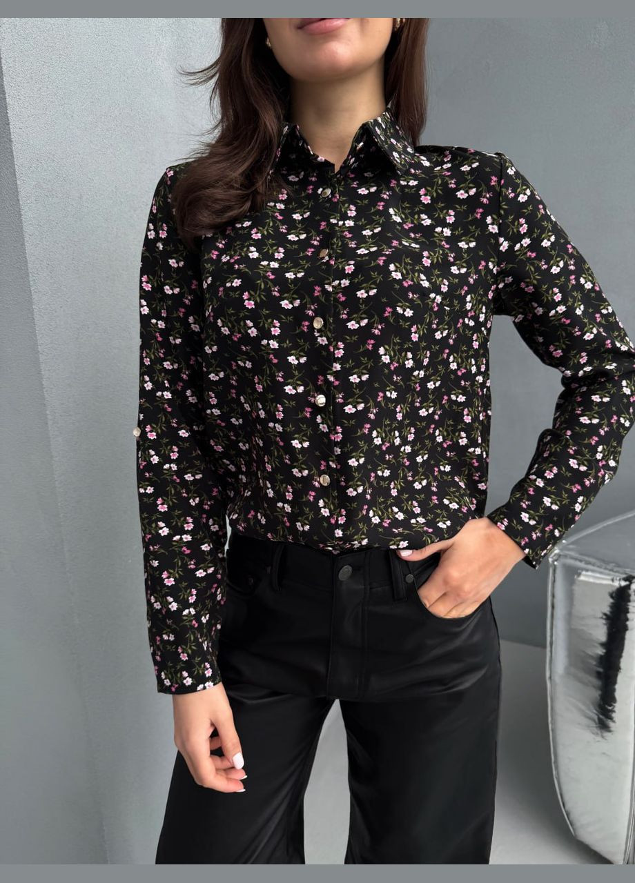 Чёрная женская блузка FINO Mode