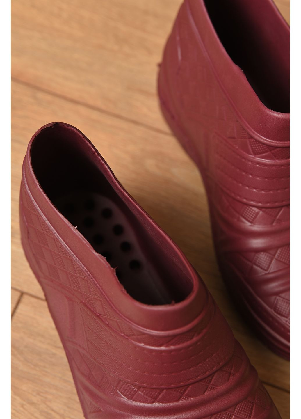 Галоши женские бордового цвета Let's Shop (352690176)