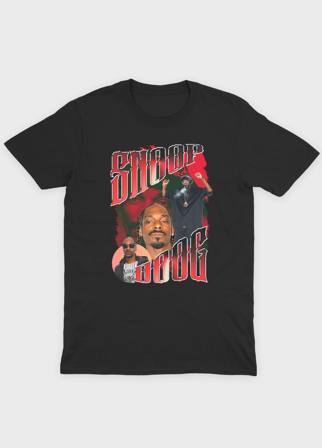 Жіноча футболка з принтом Hip-Hop - Snoop Dog (TS001-1-BL-004-1-063-F) Modno - (285771002)