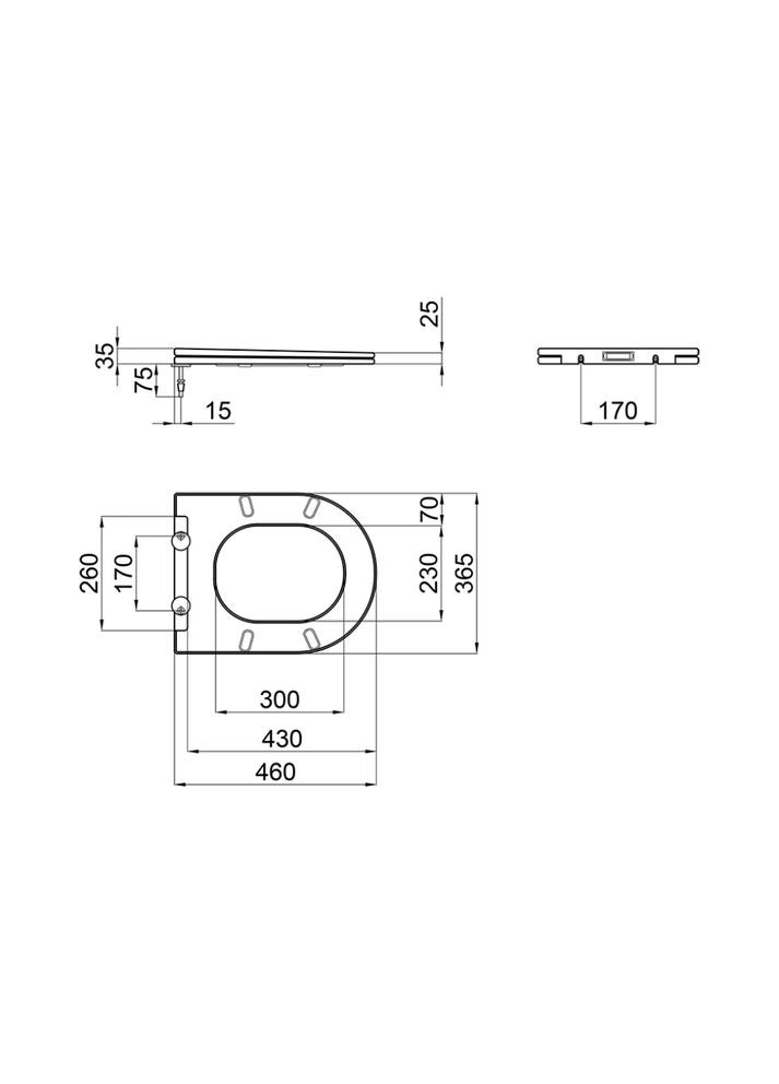 Унитаз подвесной BEVEL-0302-T3 520x360x365mm, система смыва TORNADO 3.0 (MI6705) Mixxus (322290380)