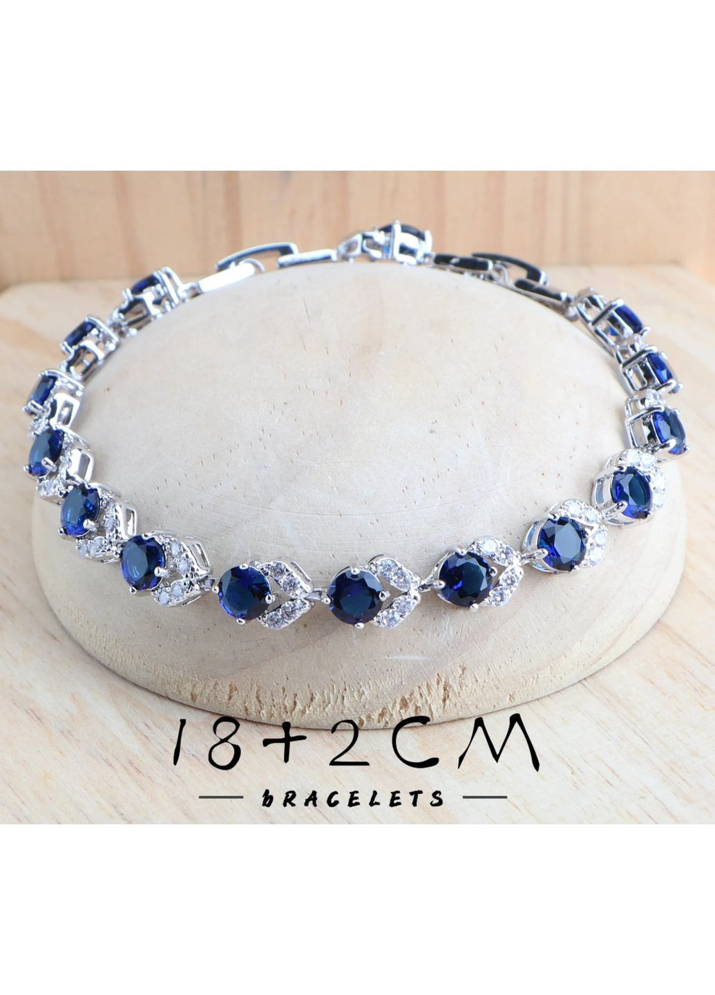 Комплект украшений медицинский сплав No Brand сапфир (363188086)