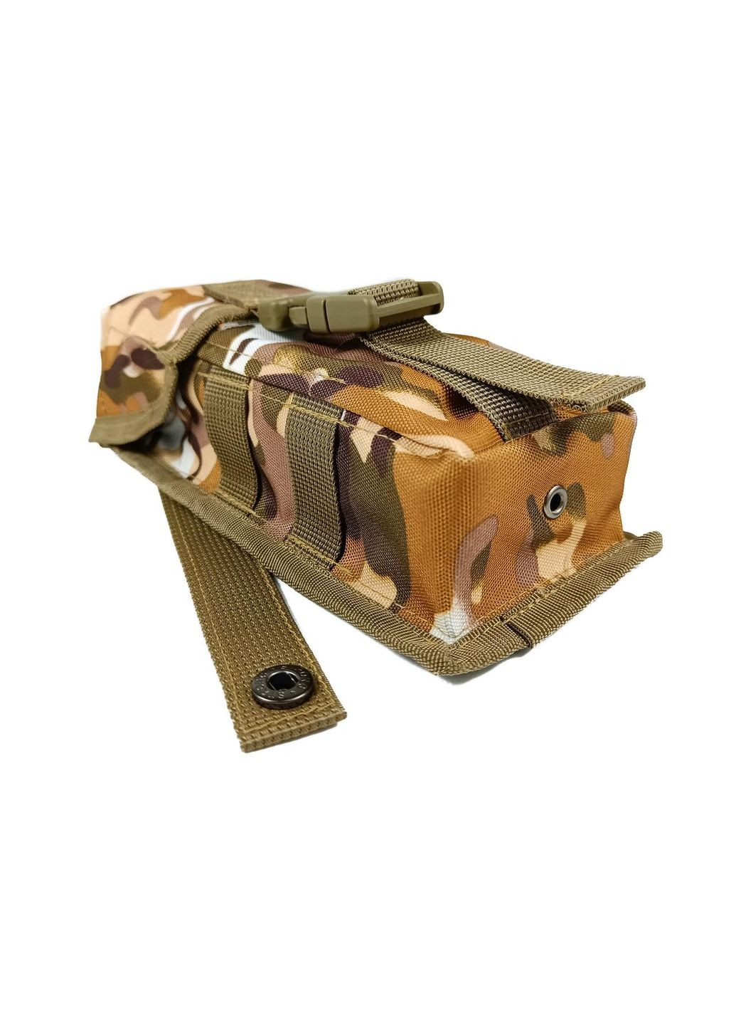 Підсумок під два магазини АК одинарний закритий Multicam Arid (степовий) (MOLLE, підсумок на розгрузку, жилет, РПС) EasyFit (362497652)