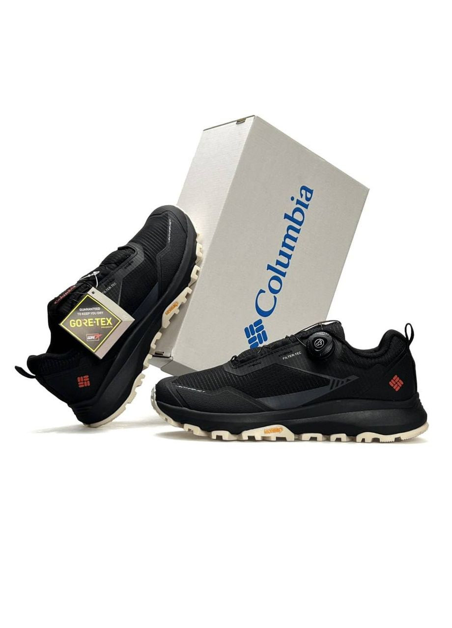 Черные демисезонные кроссовки мужские columbia No Brand X-Mission BOA GTX Black Beige