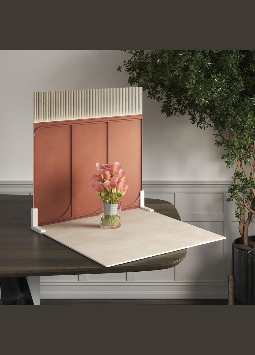 Пластиковий кутовий 2d фотофон, 40x40см - №62056 PolyPlast (354377454)