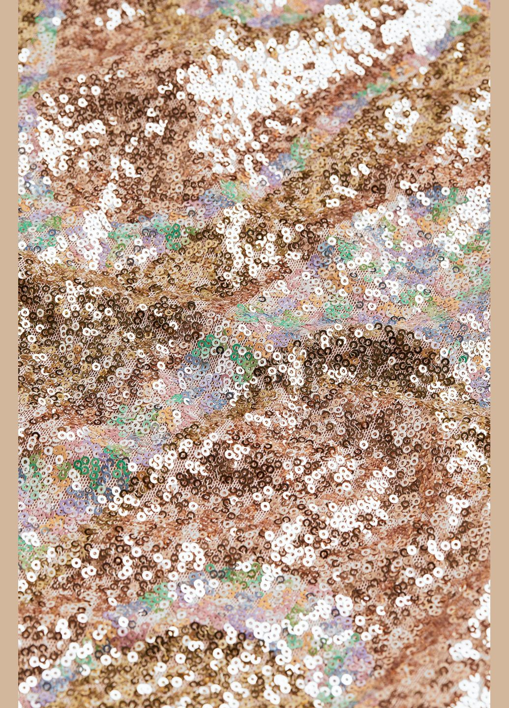 Золотой платье с пайетками H&M однотонное