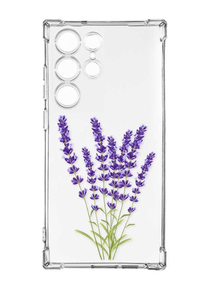 Чехол с утолщёнными углами на Samsung Galaxy S24 Ultra:: Лаванда (принт 28) CASE CONTROL (360676031)