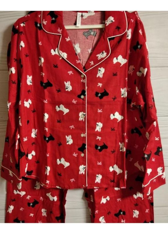 Червона красива фланелева піжама котон сша Joyspun