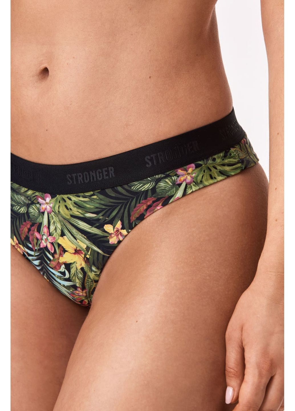 Цветные купальные трусики-плавки бразильяна однотонные Stronger