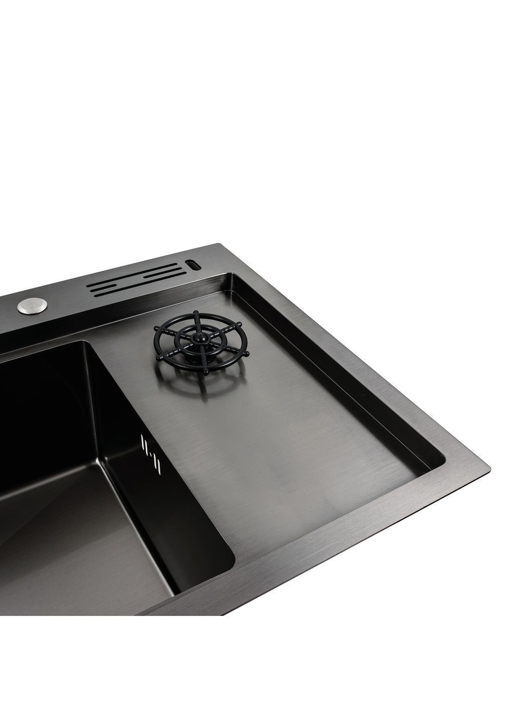 Кухонная мойка черная PVD 78*46 Handmade Platinum (291016270)