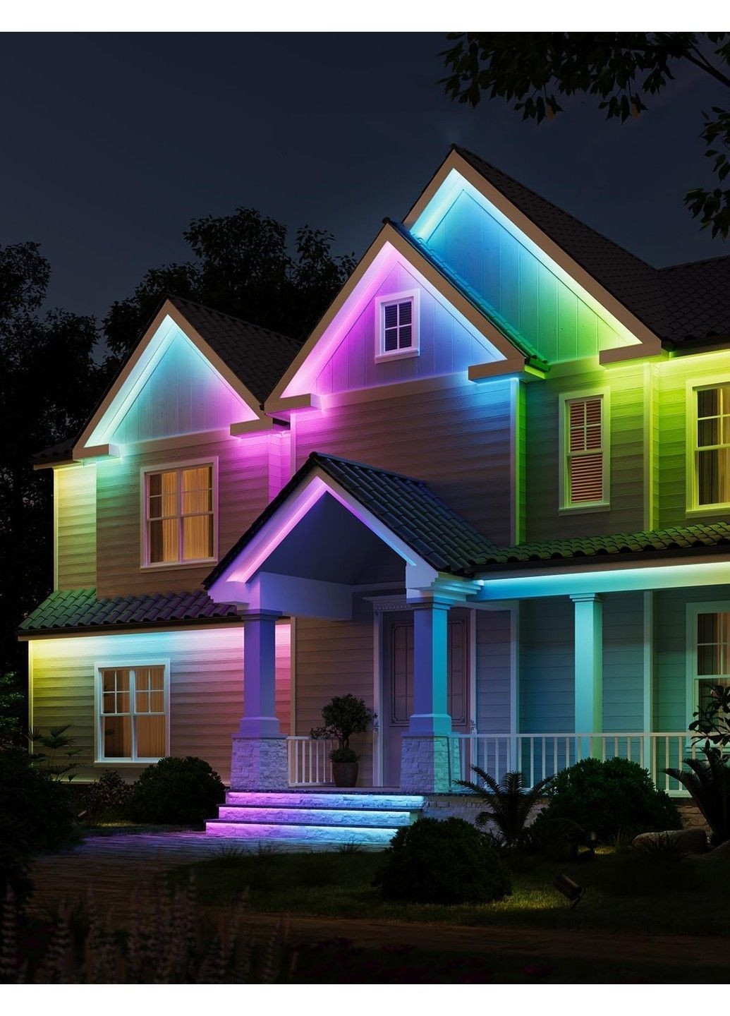 Розумна світлодіодна стрічка H70A1 Phantasy Outdoor LED, 10м, RGBICWW, WI-FI/Bluetooth, білий Govee (371763897)