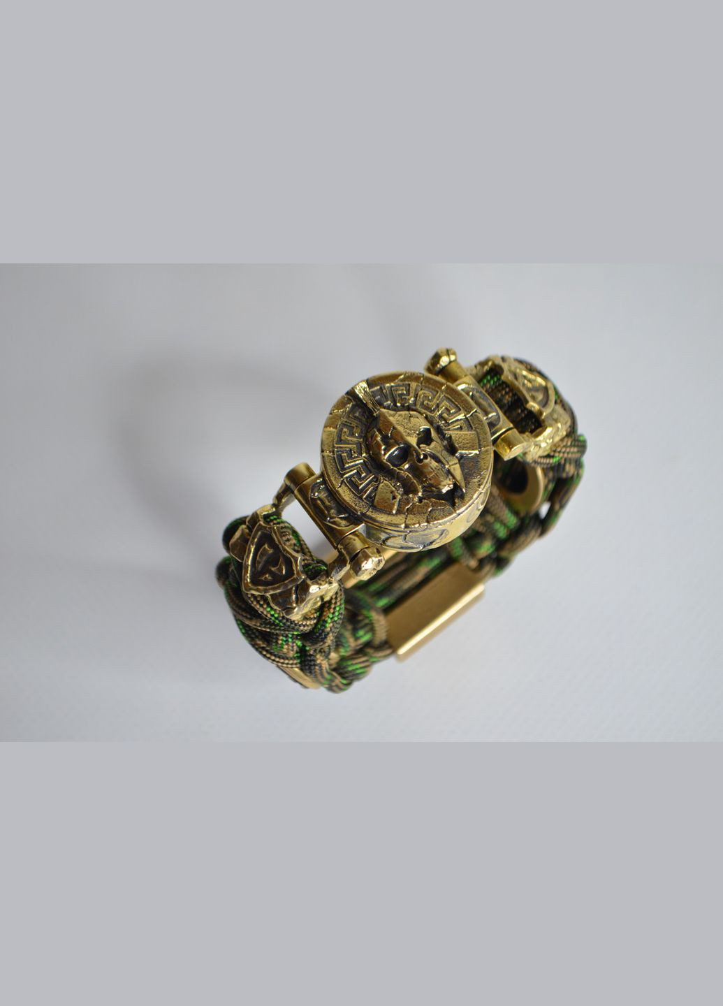 Браслет "Боритесь поборете" со спартанцем знаком ССО знаком разведки ручное литье + брелок в подарок No Brand (344584828)