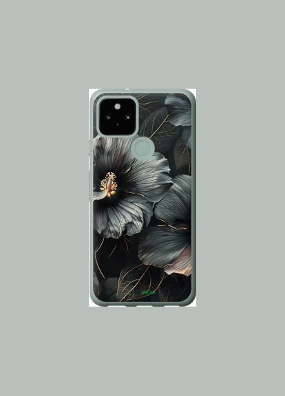 Чохол на Google Pixel 5 Чорні квіти "6031u-2044-2448" Endorphone (348093208)