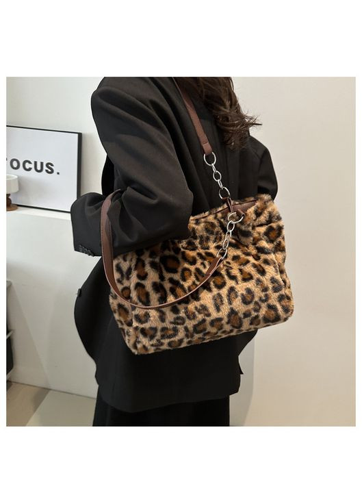 Женская сумка шопер 10569 леопардовая No Brand (344446733)