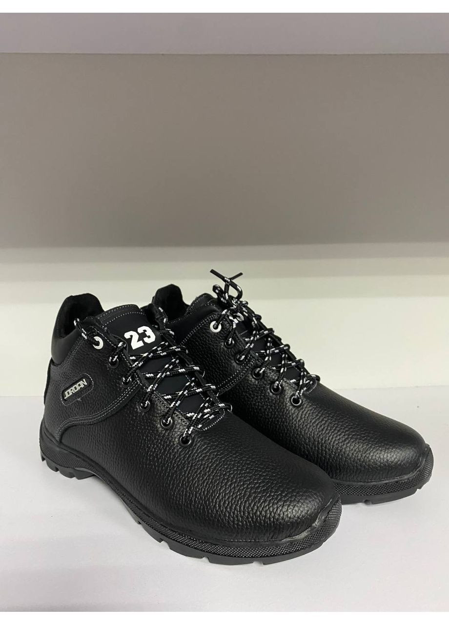 Чоловічі шкіряні зимові черевики-кросівки No Brand (367086700)