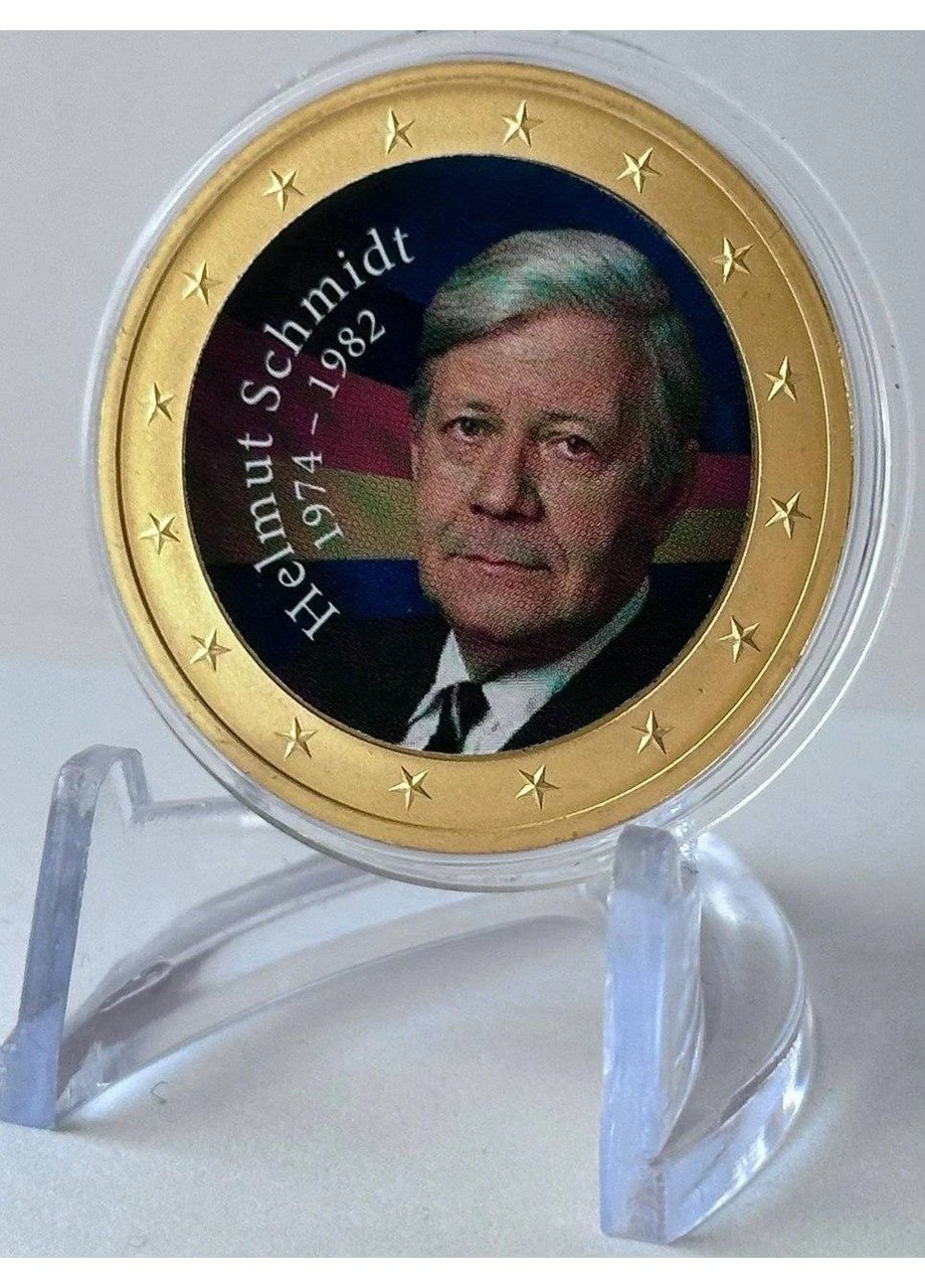 Німеччина Канцлер Гельмут Шмідт 1974-1982 Пам'ятна медаль Монети світу No Brand (394410452)