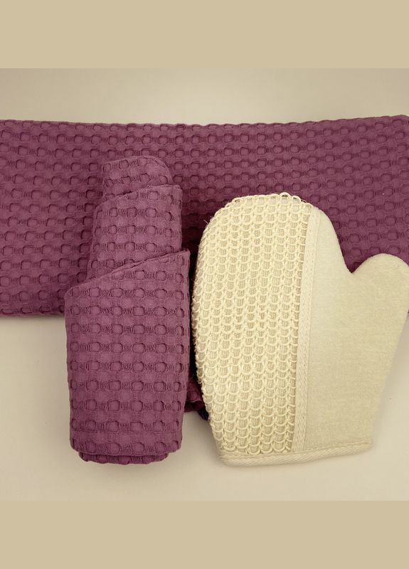 Набор для бани сауны SPA набор для женщины девушки (3в1) полотенце тюрбан для волос (5743-8009) No Brand (336186756)