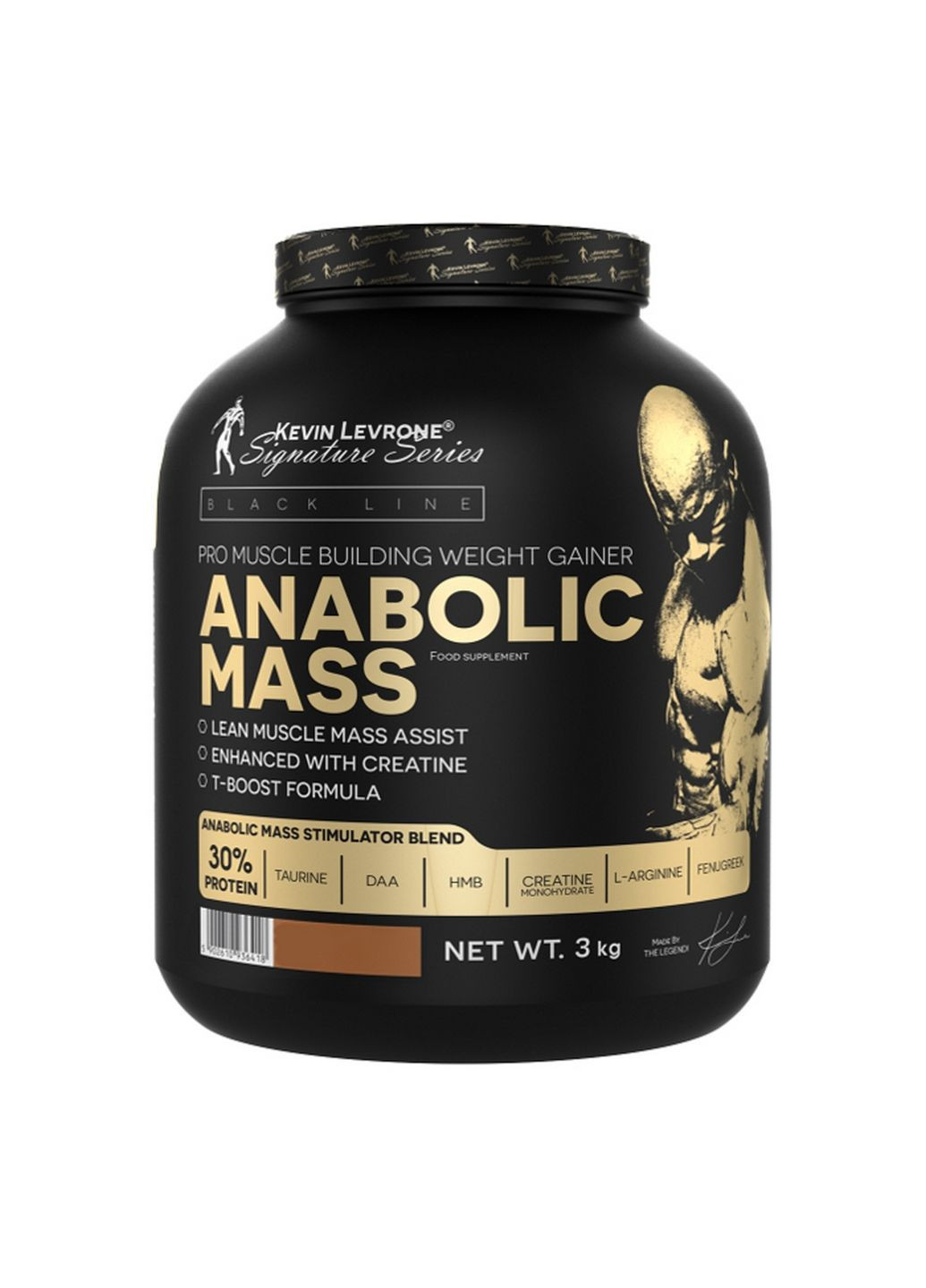 Гейнер Anabolic Mass, 3 кг Клубника Kevin Levrone (293341627)