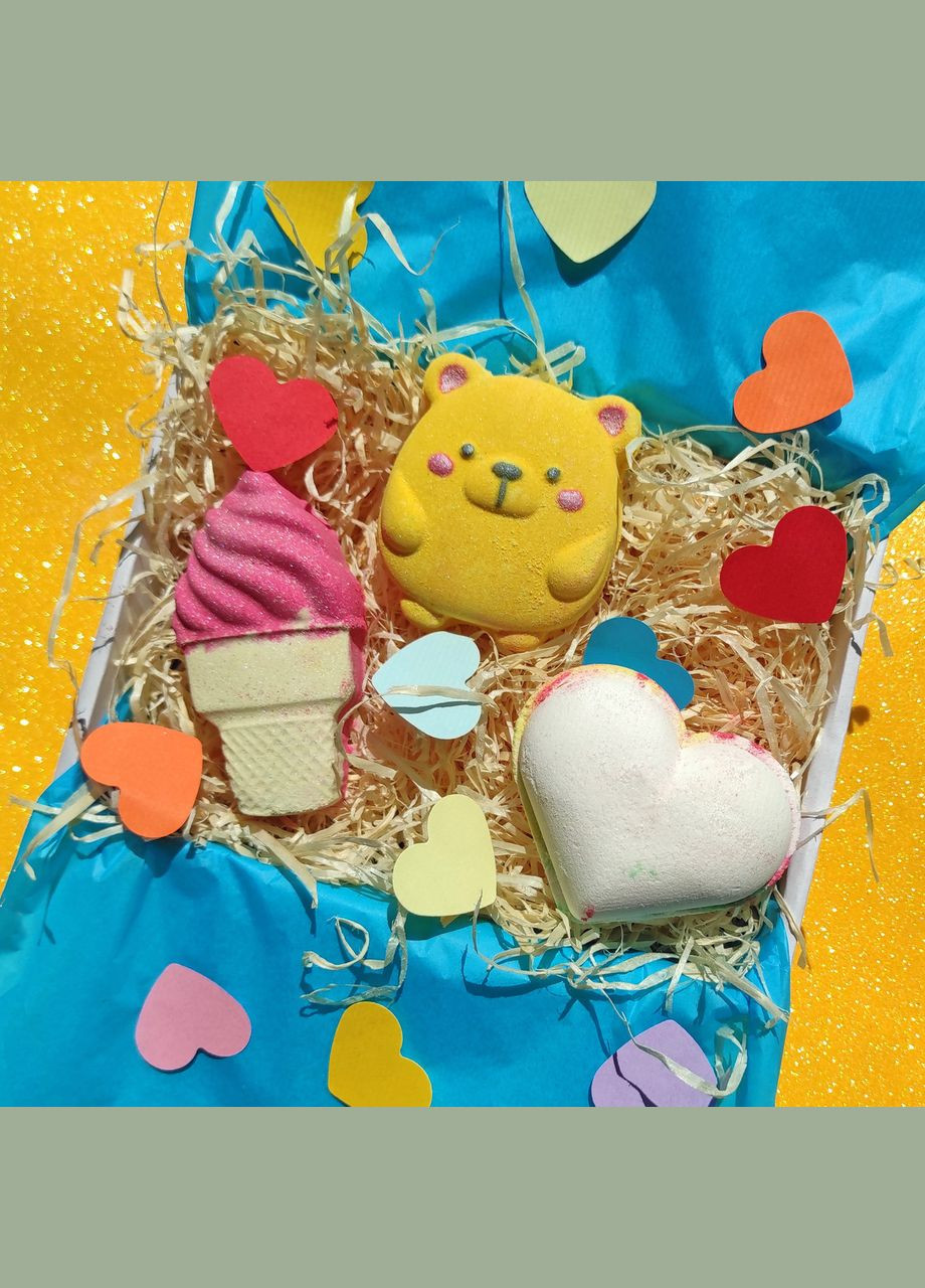 Подарочный набор бомбочек "Сладкове настроение" милый подарок на день рождения для девочки, подруги, сестры No Brand (340461959)