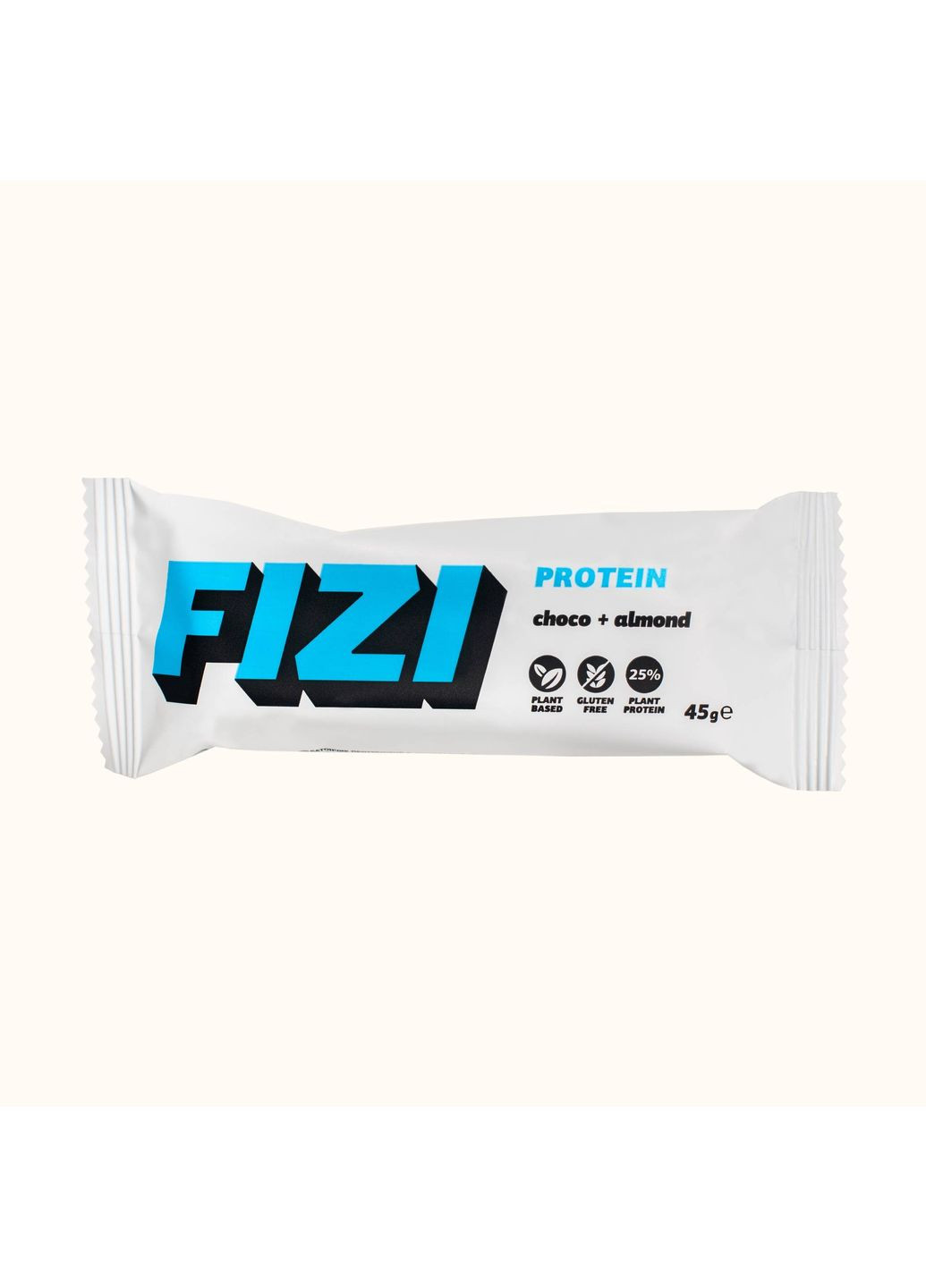 Протеїновий батончик без глютену FIZI Choco + almond 25% 45 г х 10 шт Рослинний протеїн (4820262540429) No Brand (355878190)