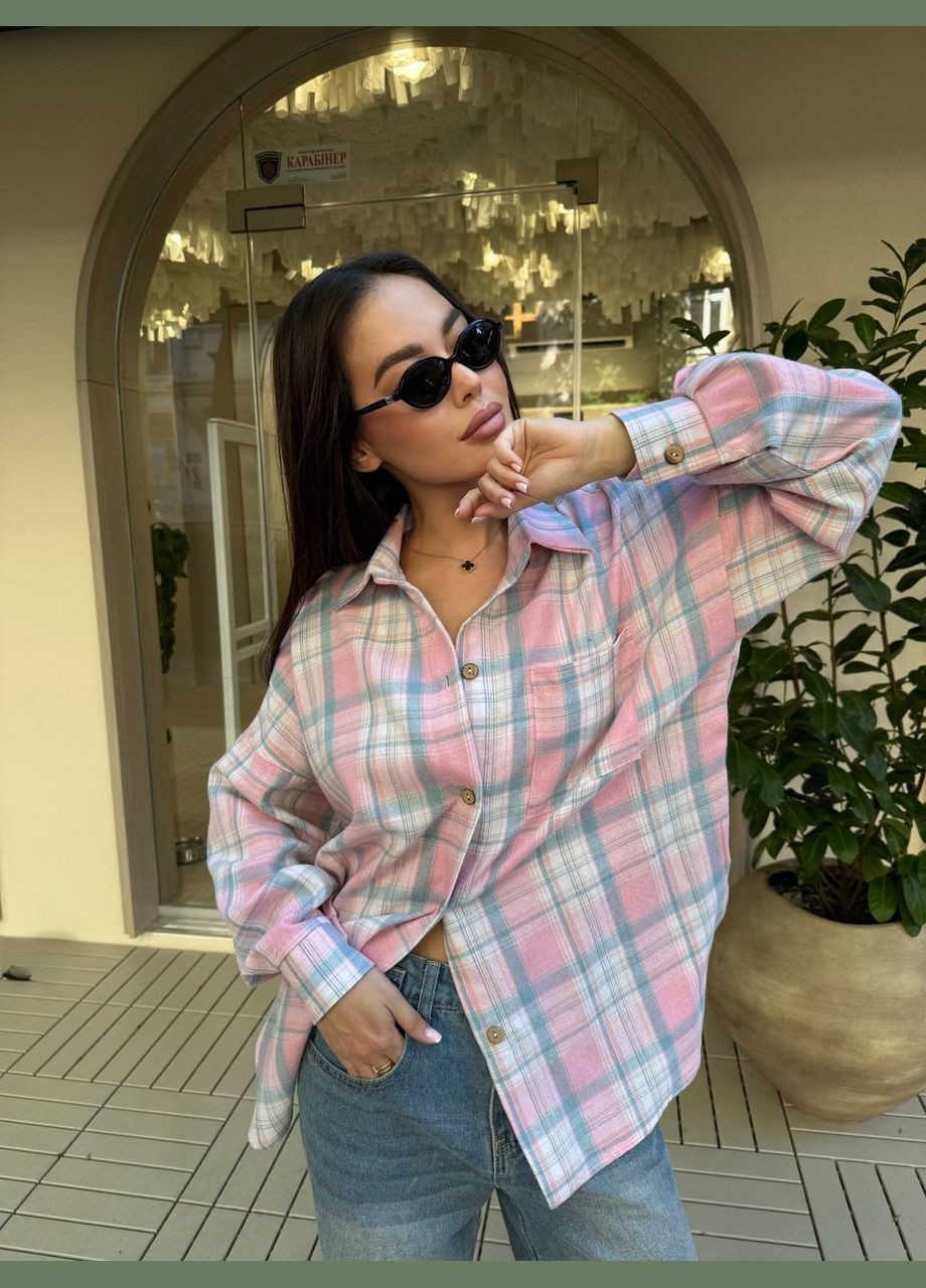 Розовая рубашка No Brand