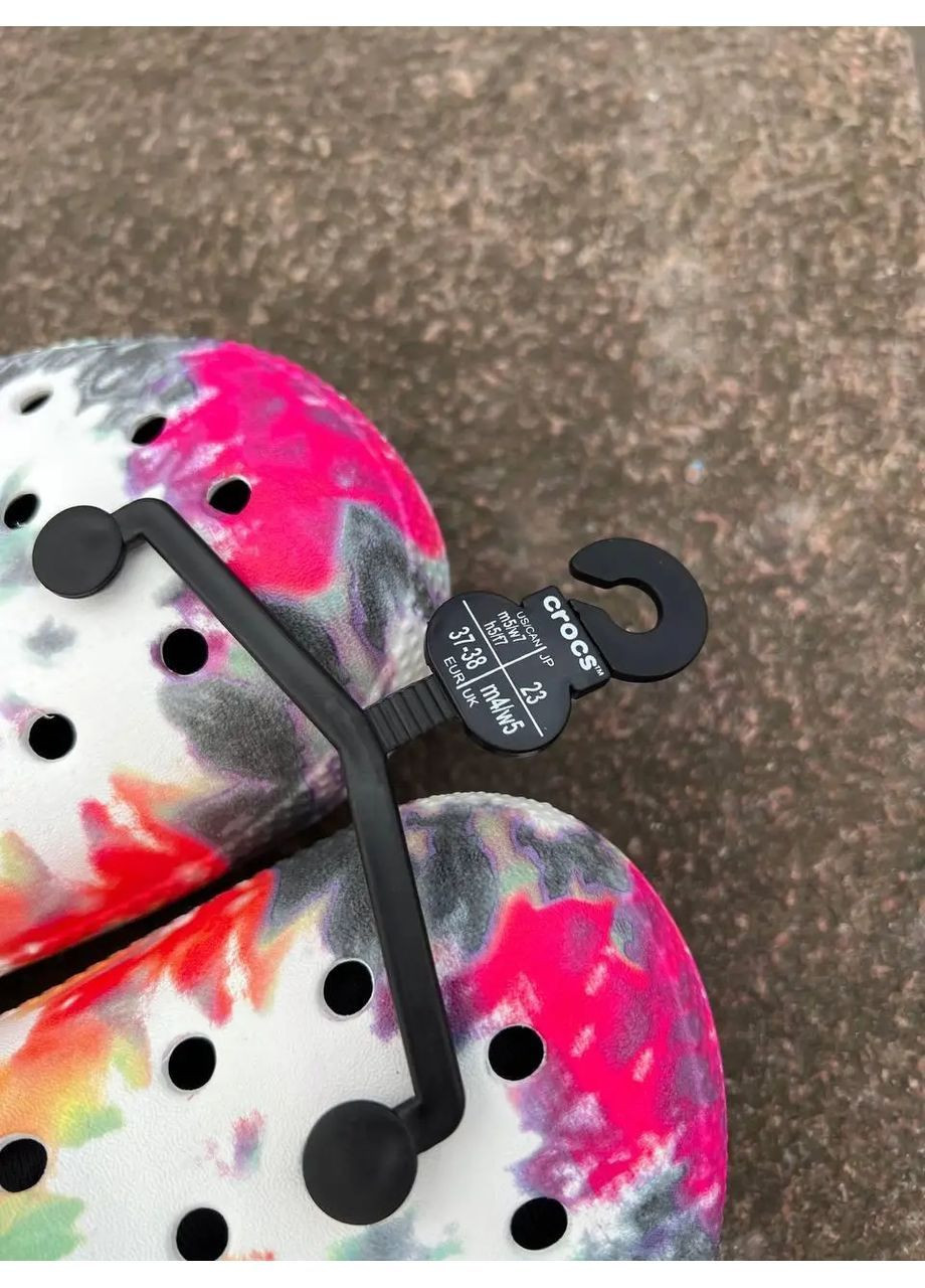 Сабо утепленные кроксы на меху домашние тапки оригинал новые Crocs Classic Tie-Dye Lined Clog (364989007)