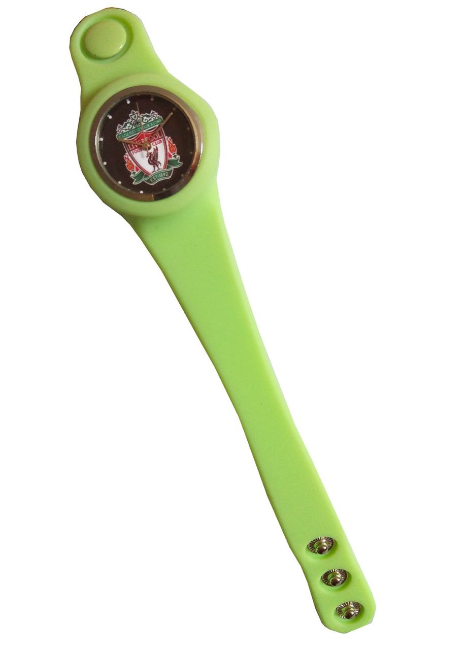 Детские наручные часы для мальчиков ФК Ливерпуль Зеленый, черный No Brand (366872789)