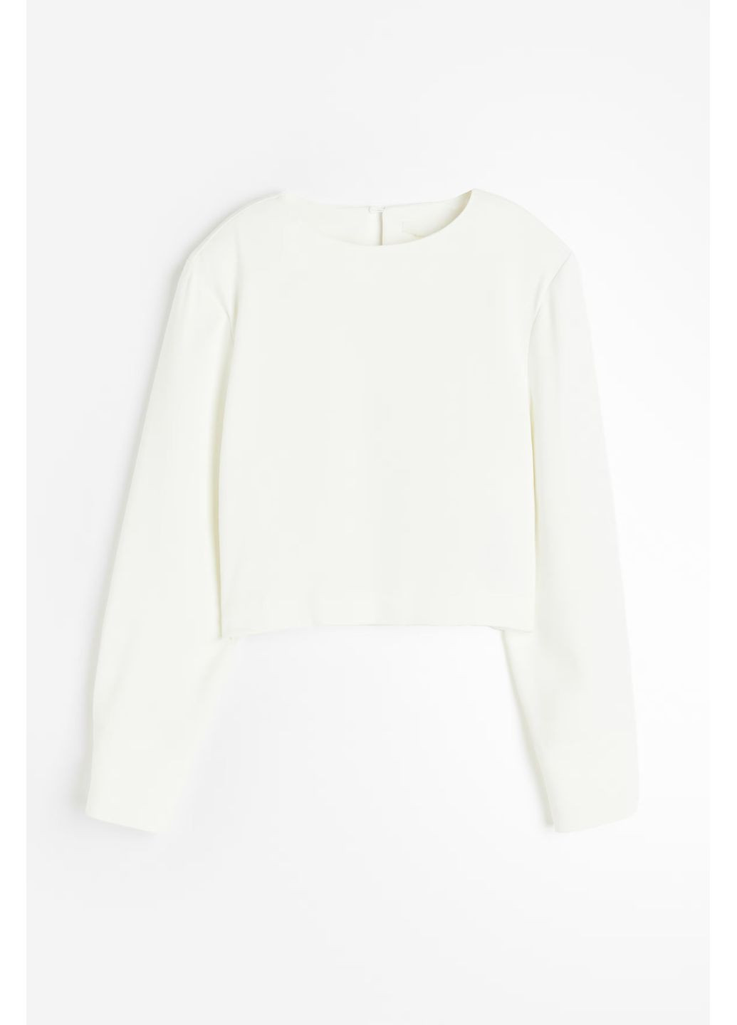 Белая блуза с вырезом на спине H&M