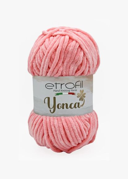 Yonca Baby Velvet № 73015 нитки плюшевая пряжа для вязания Енка Беби Этрофил чайная роза Etrofil (366394376)