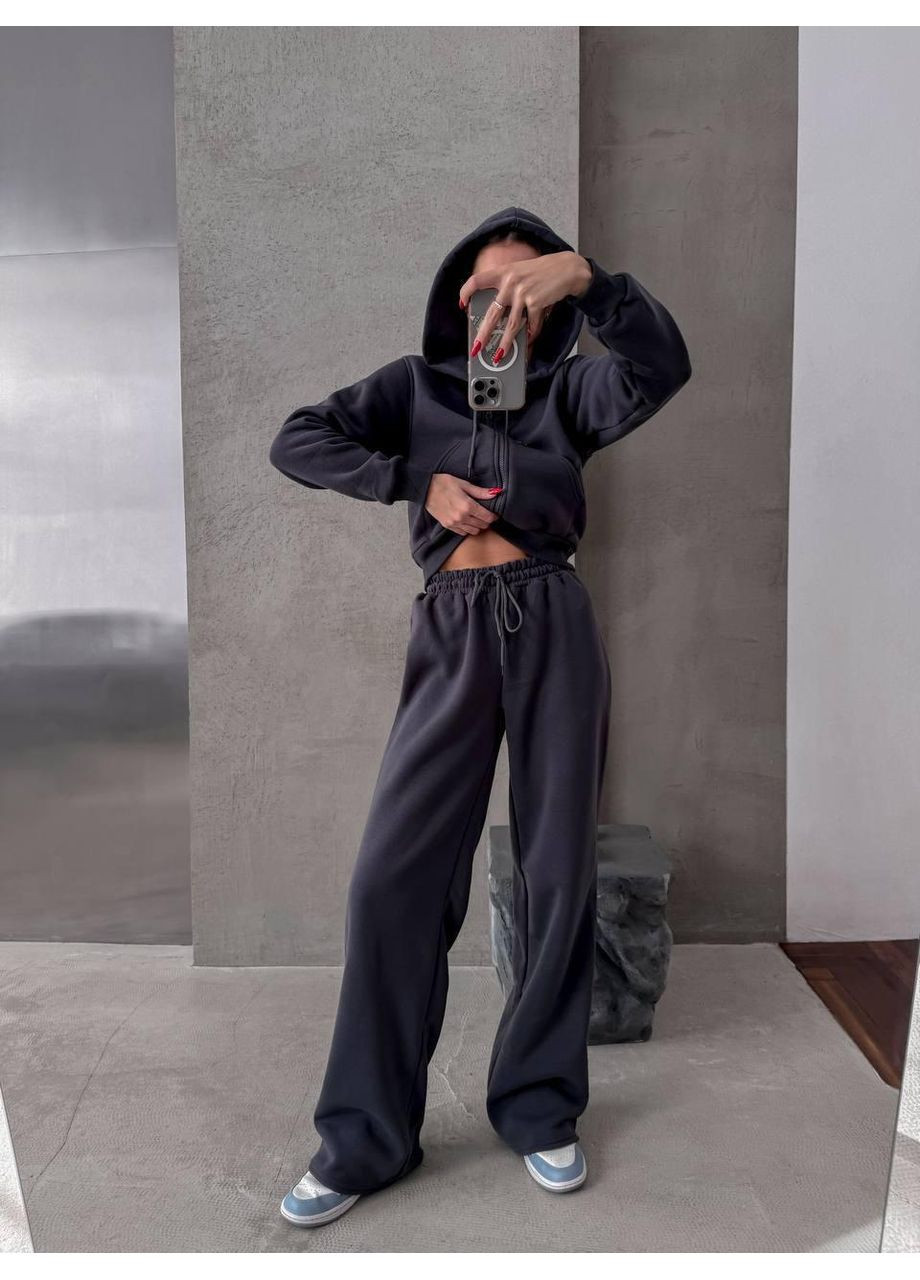 Жіночий костюм трьохнитка на тонкому флісі No Brand (366499902)