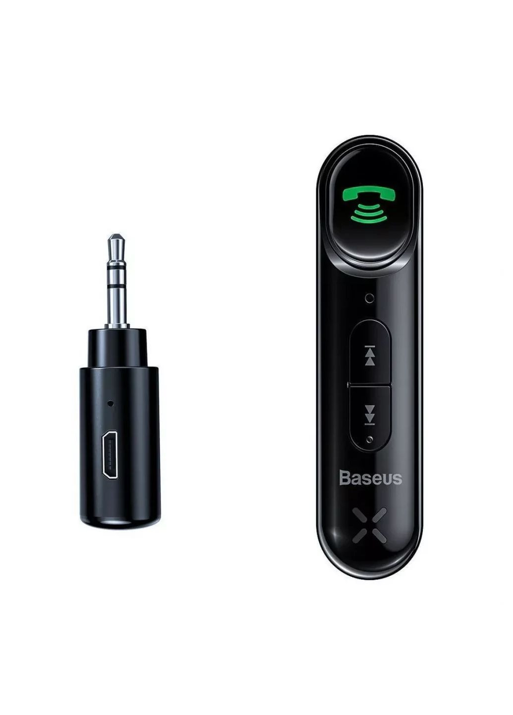 Bluetooth AUX аудиоадаптер Qiyin Car Bluetooth Receiver авто адаптер ресивер магнитолы Черный Baseus (360528268)