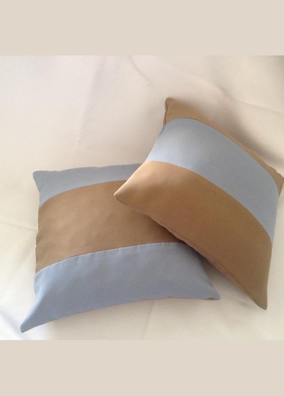 Декоративная подушка набор 2 шт. 45*45 см Голубой, бежевый Hanna (317171305)