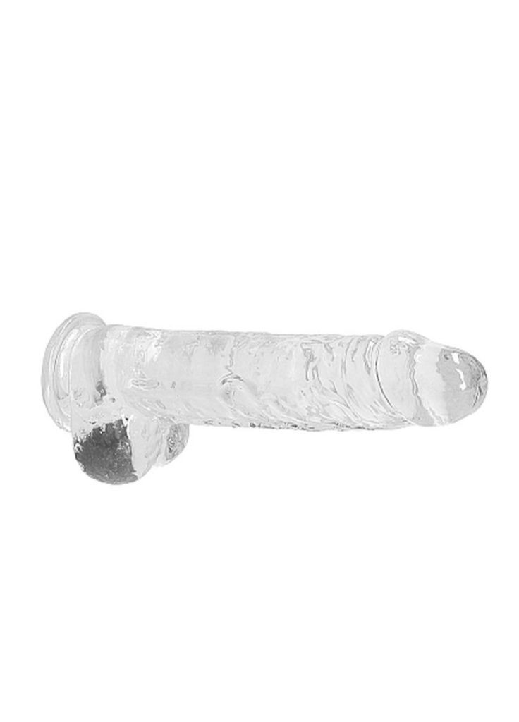 Фаллоимитатор - Realrock Dildo With Balls 9'/23 см Transparent Drive - Фаллоимитатор с мошонкой Lovetoy (336946365)