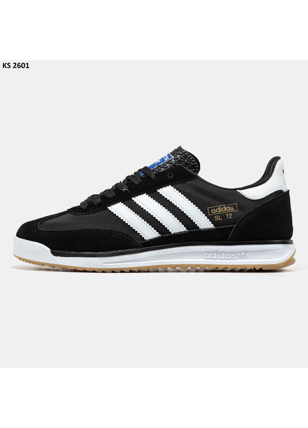 КРОССОВКИ ЖЕНСКИЕ ADIDAS SL 72 BLACK WHITE АДИДАС СЛ 72 No Brand чёрные демисезоны (367170471)