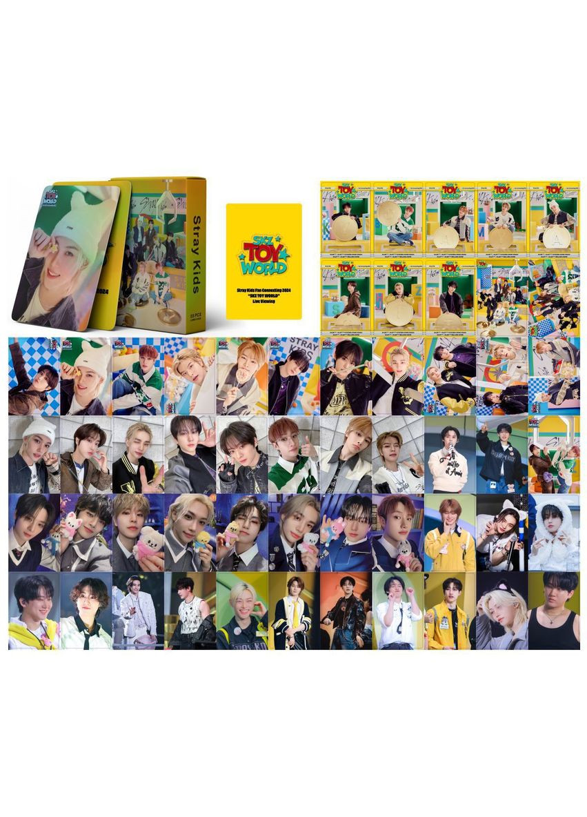 Набор голографических кпоп карт Stray Kids Toy World skz ( 55 шт ) No Brand (327798245)