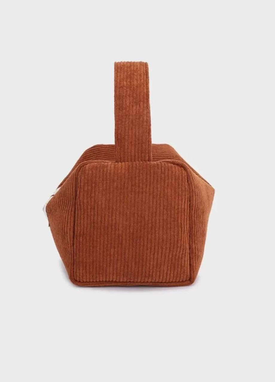 Нежная текстильная розовая косметичка с ручкой No Brand (302212917)