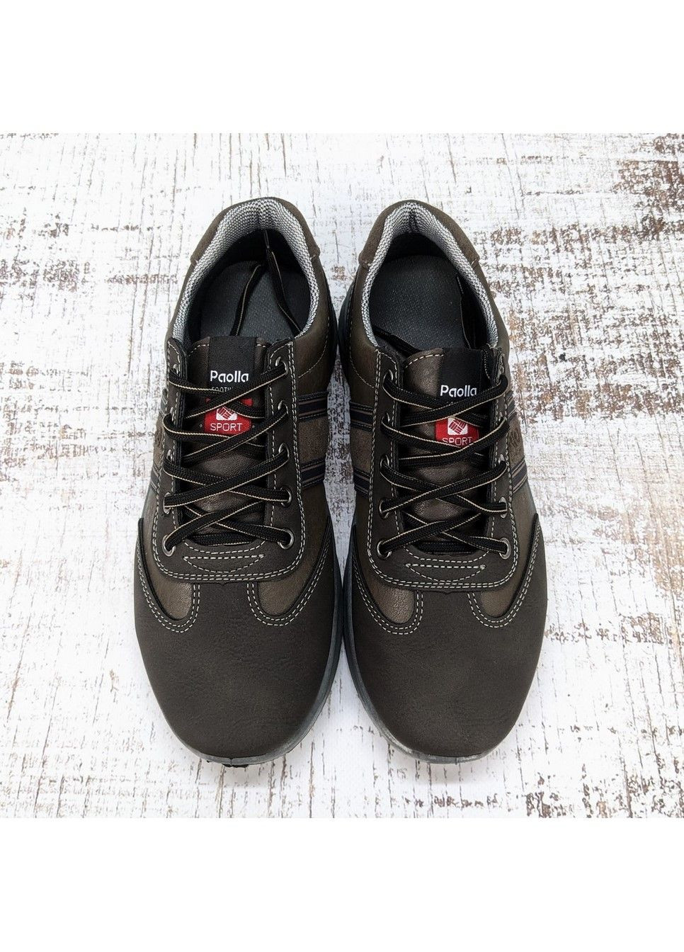 Коричневі Осінні кросівки чоловічі Paolla