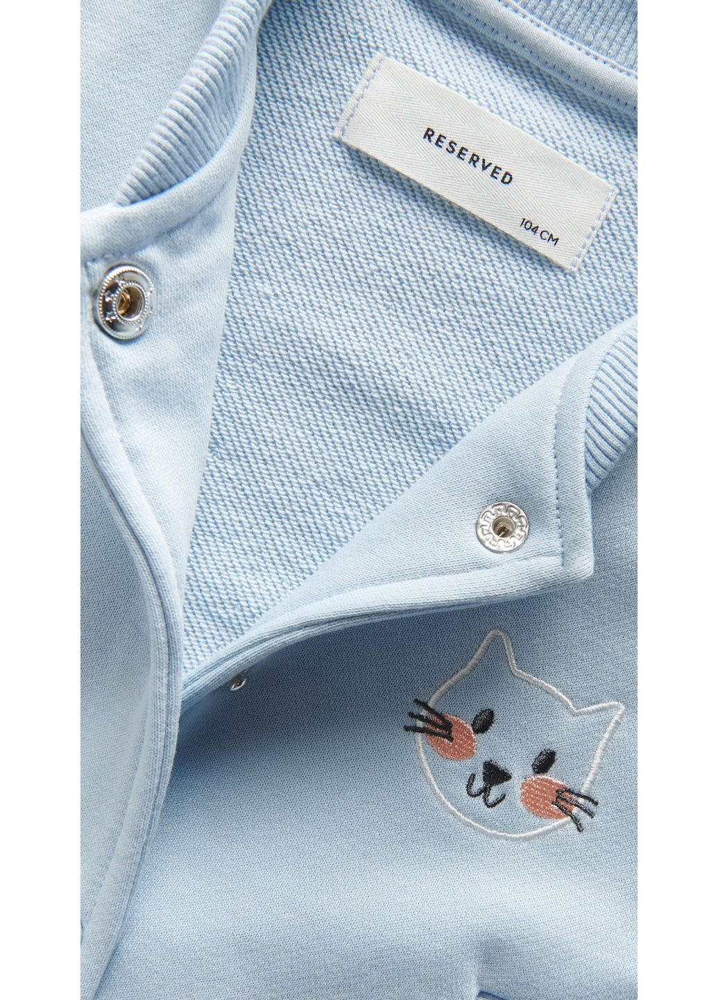 Свитшот-бомбер для девочки Reserved бейсбольный на кнопках (371135598)